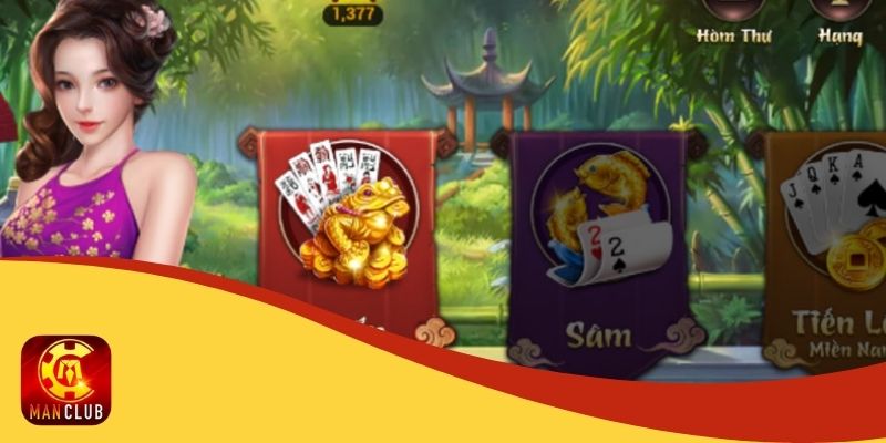 Tập hợp các trò game bài online Manclub được ưa chuộng